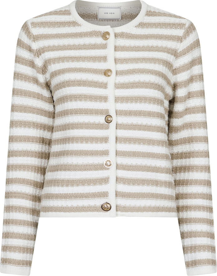 Neo Noir Limone Stripe Knit Jacket Asand