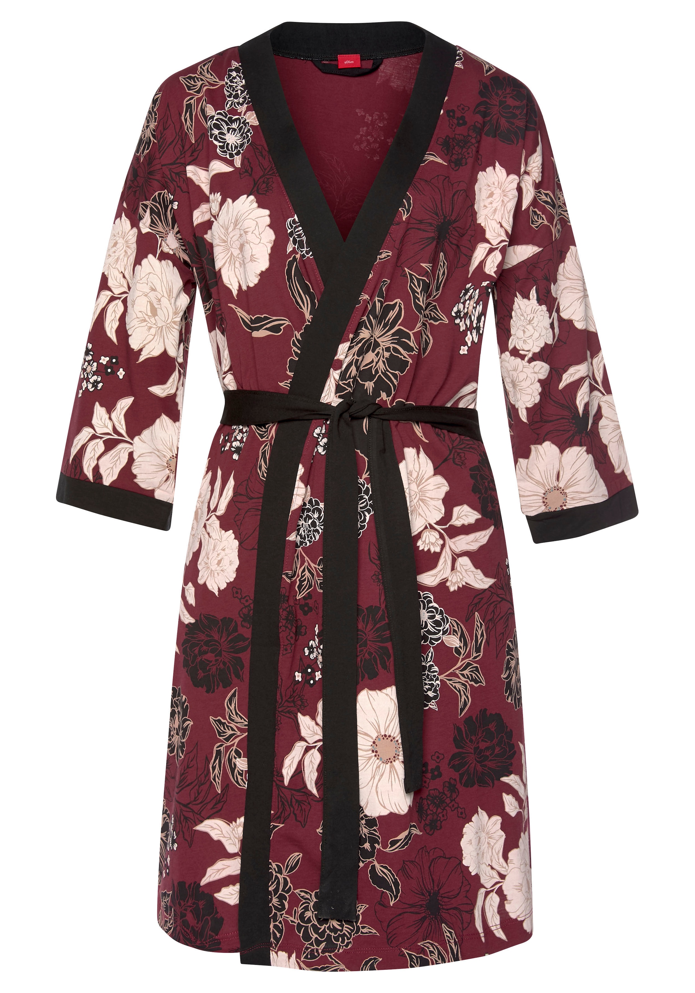 s.Oliver Kimono , mit Blumen-Dessin