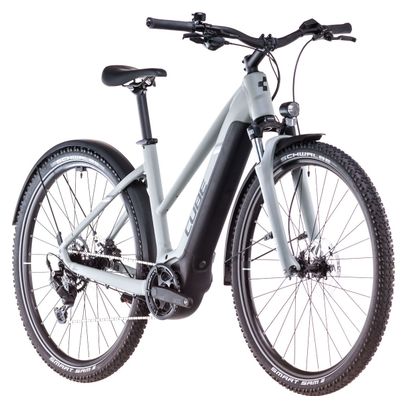 VTC Électrique Cube Nuride Hybrid Performance 500 Allroad Trapeze Shimano Cues 9V 500 Wh 29'' Gris Vert Swamp 2025