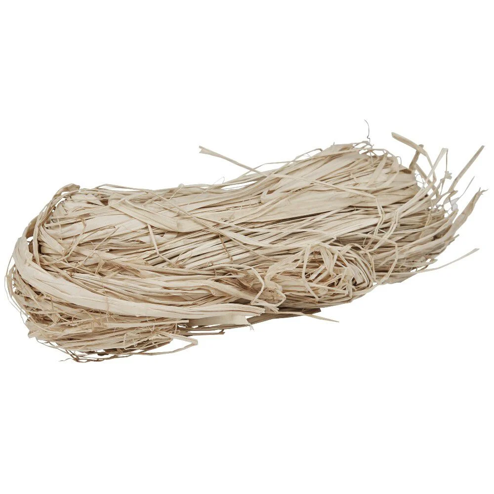 Bobine de raphia beige naturel 50g