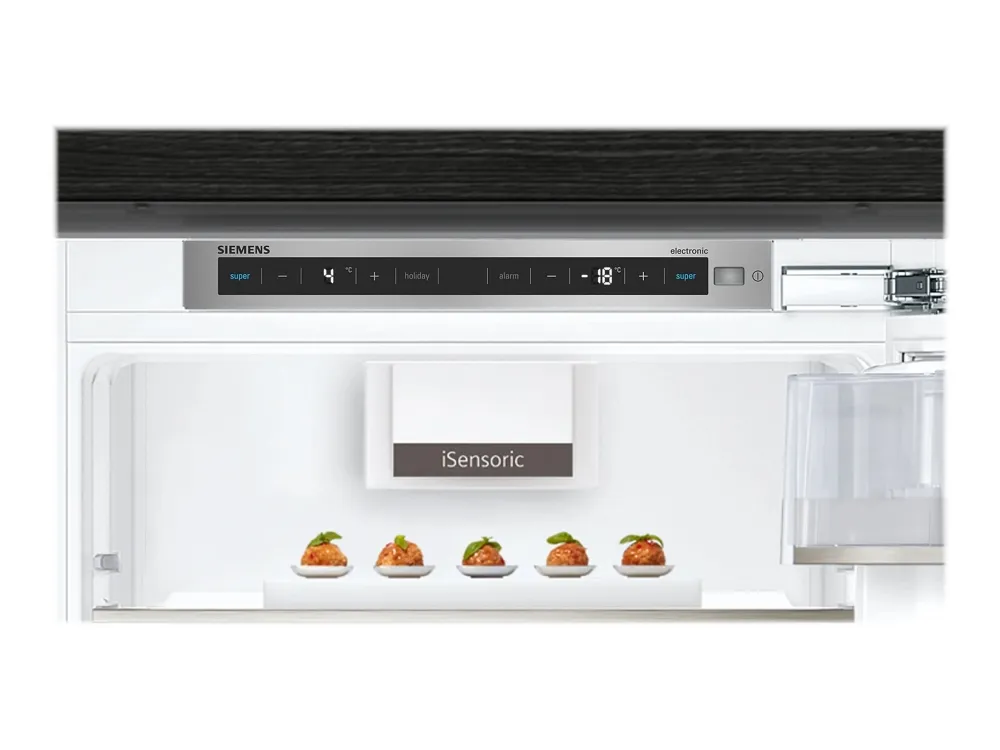 [OUTLET] - Siemens iQ500 KI86NADF0 integreret køle-/fryseskab - bredde: 56 cm - dybde: 55 cm - højde: 177.5 cm - 254 liter - Klasse F - Fladhængsel