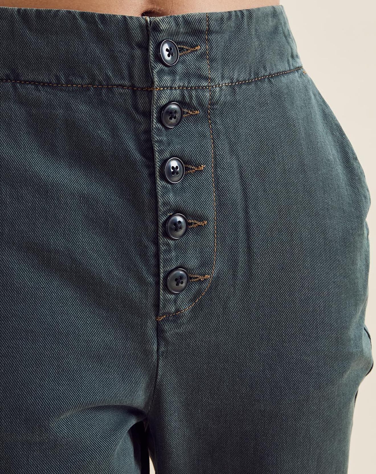 Chloé Stora Jean Patt vert