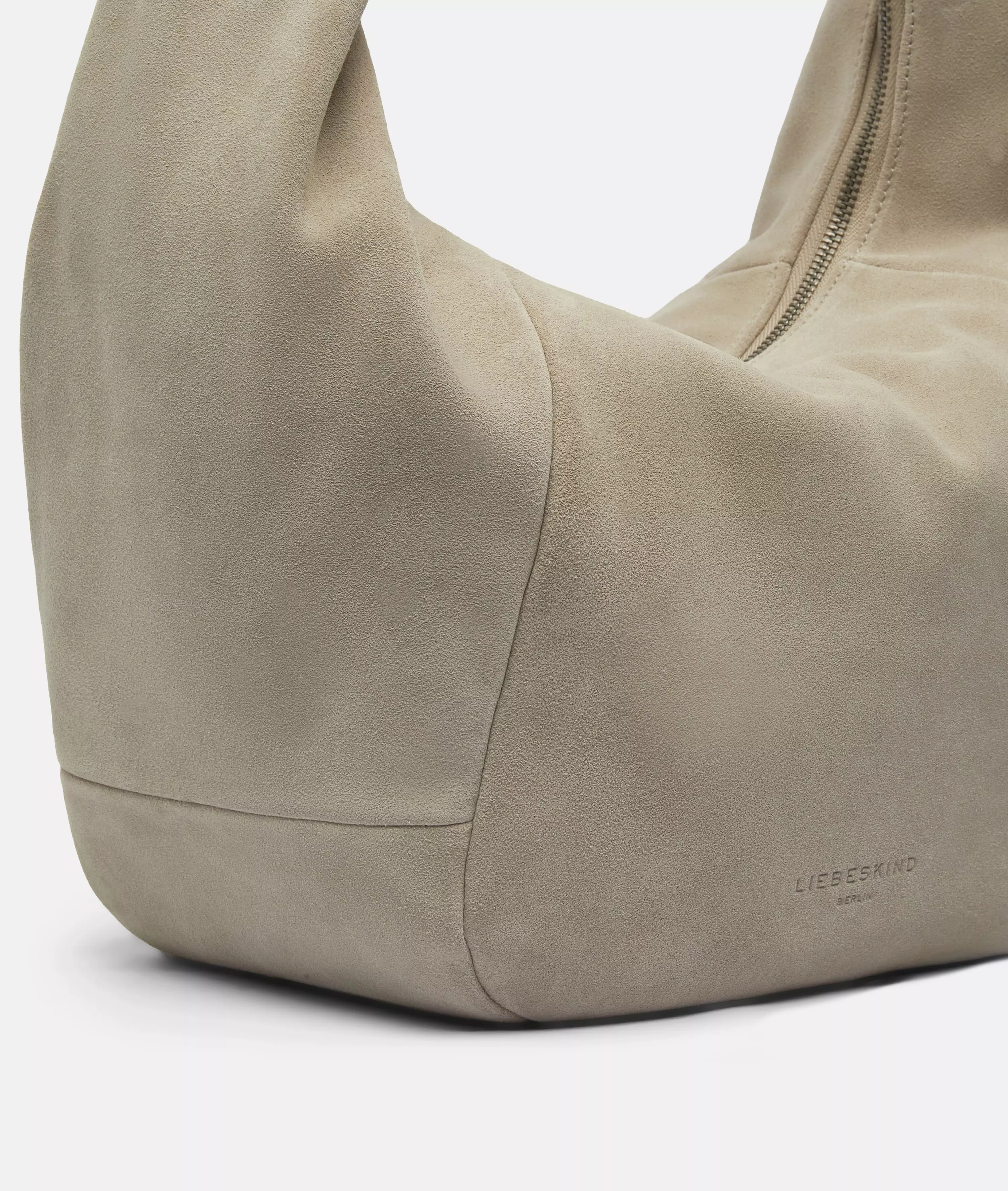 Farrah II Hobo M Spacious pouch bag made from soft suede
