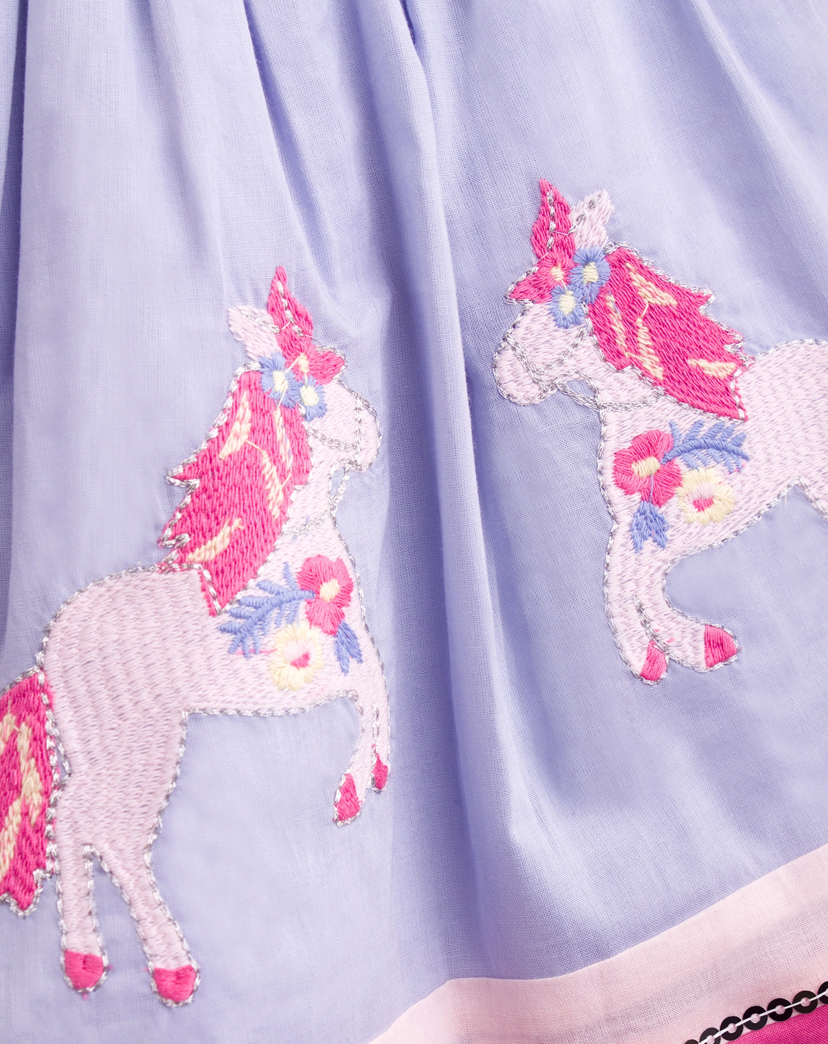 Rock ZIRKUS PONY mit Pailletten in arctic blue