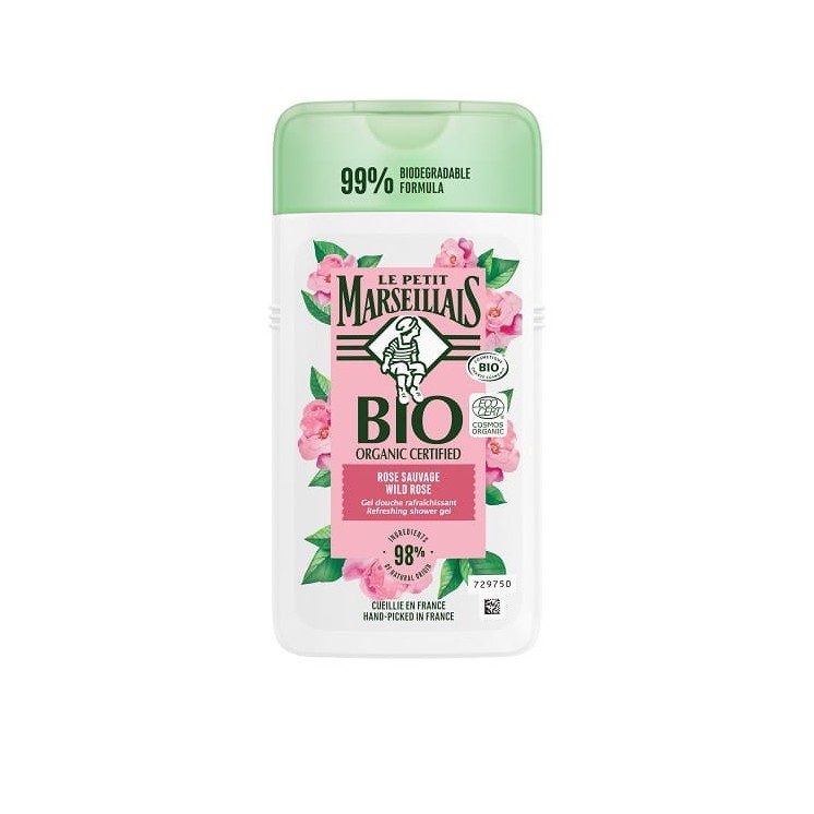 Le Petit Marseiliais Bio Douchegel Wilde Roos 250 ml