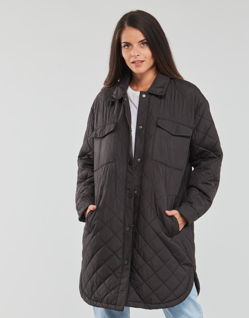 Only - ONLNEWTANZIA LONG QUILT SHACKET CC OTW - Noir
