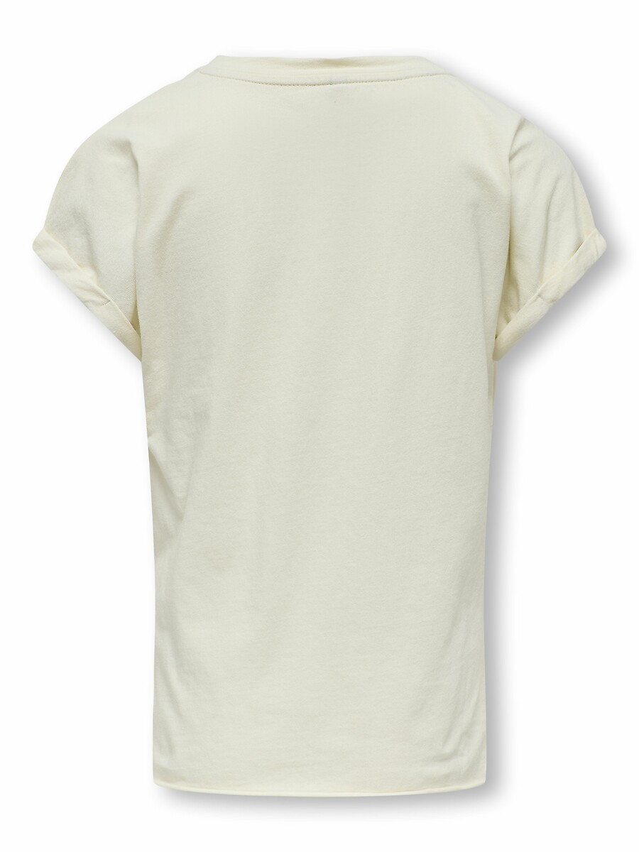 SOMENTE PARA CRIANÇAS<br>Camiseta de manga curta com detalhe frontal