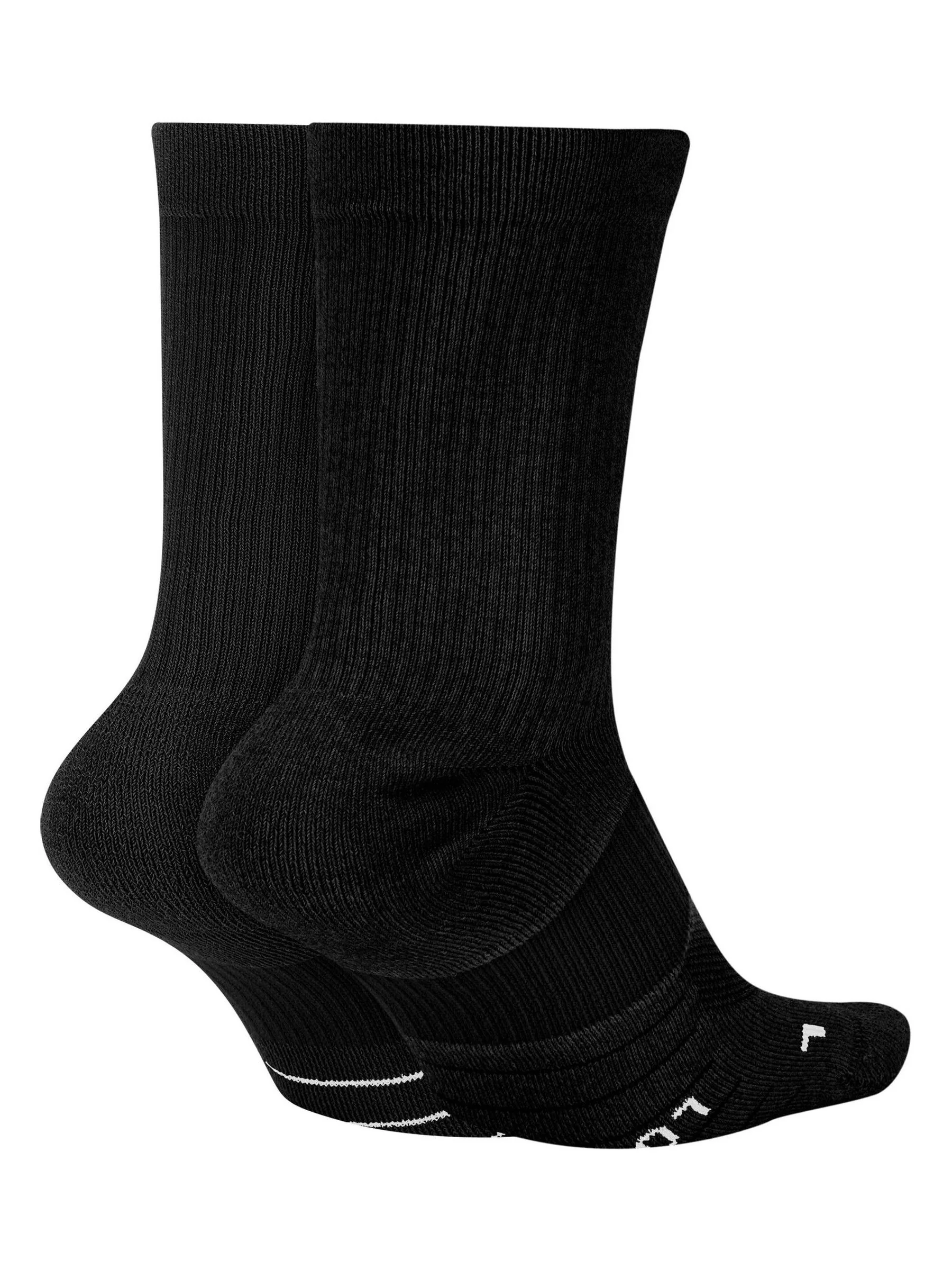 Zwart/wit - Nike Multiplier sokken met ronde hals - 2 Paar