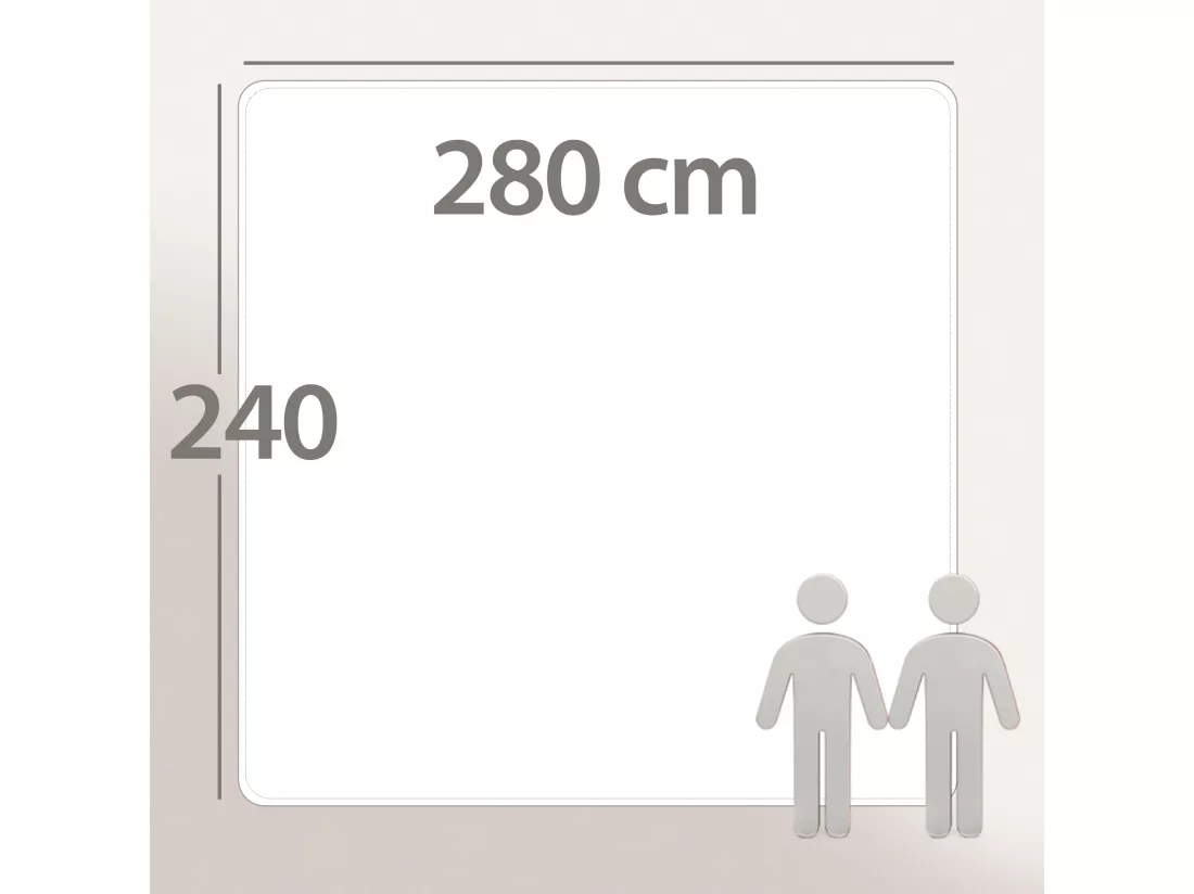 Couette hiver 280x240 cm CARESSE garnissage polyester 450 g/m2