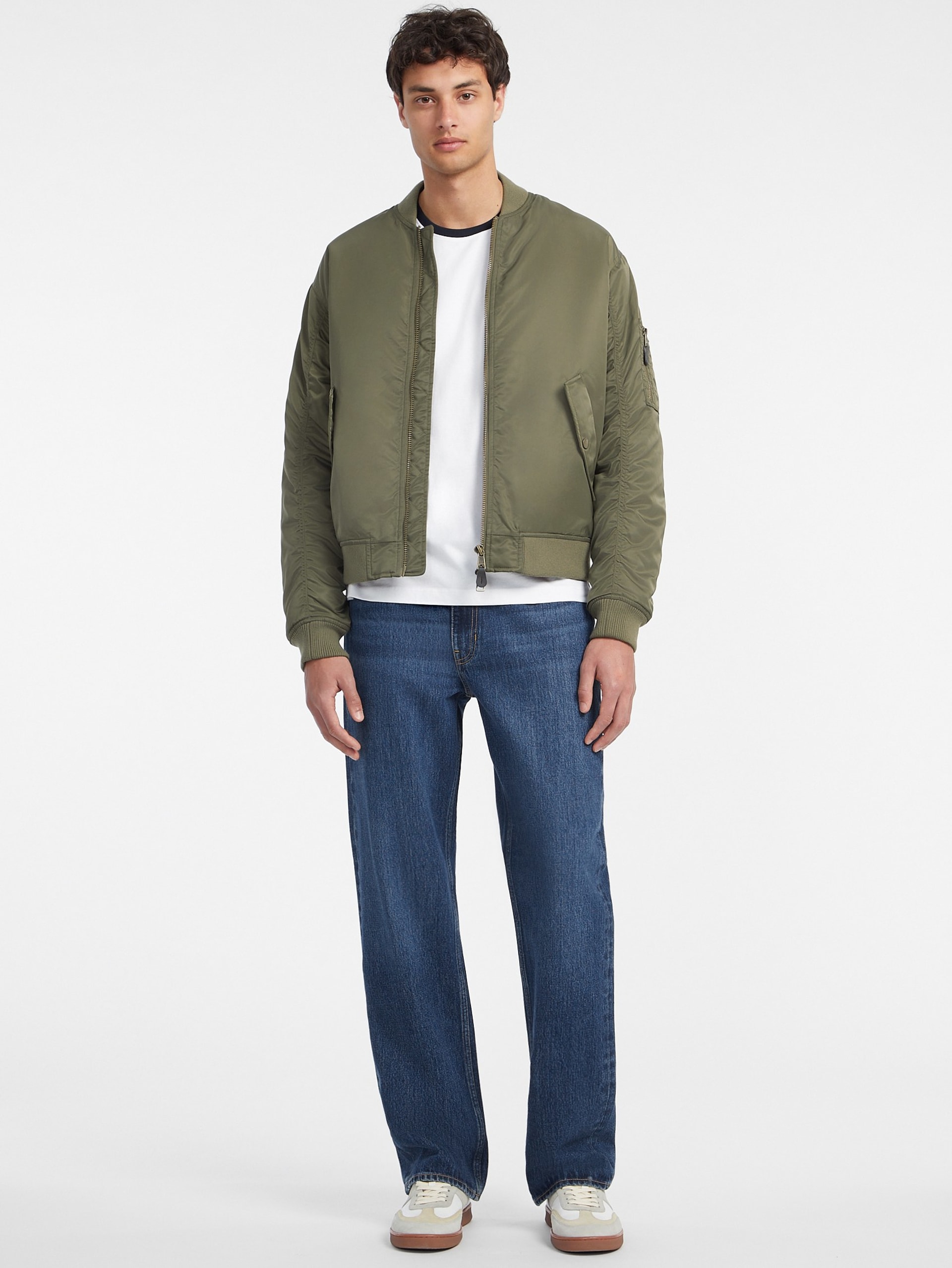 Jaqueta bomber de nylon