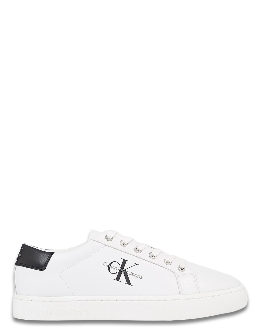 calvin klein baskets de ville homme classic cupsole lace blanc