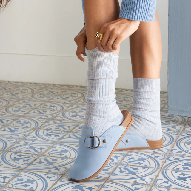 Vista Serenity Dusty Blue Suede