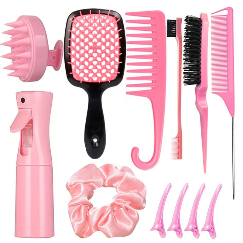 XIXI STUDIO - Hoofdhuidmassager / Haarborstel / Haarkam / Stylingkam / Sprayfles / Scrunchie / Stylinghaarclip / Haarstylingtool / Set (Diverse ontwerpen)