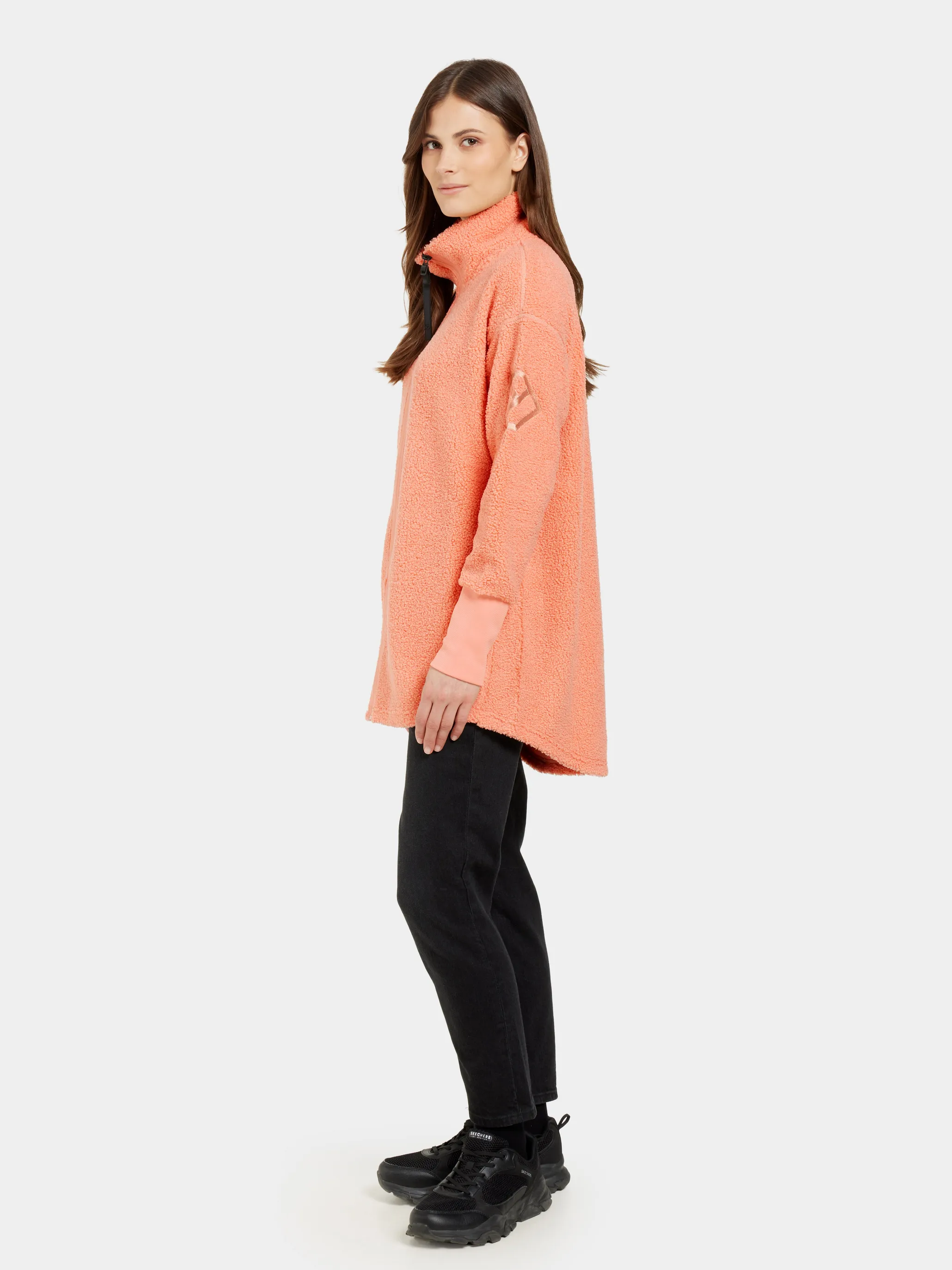 Didriksons Women's Sally Full Zip 2 Clay Pink