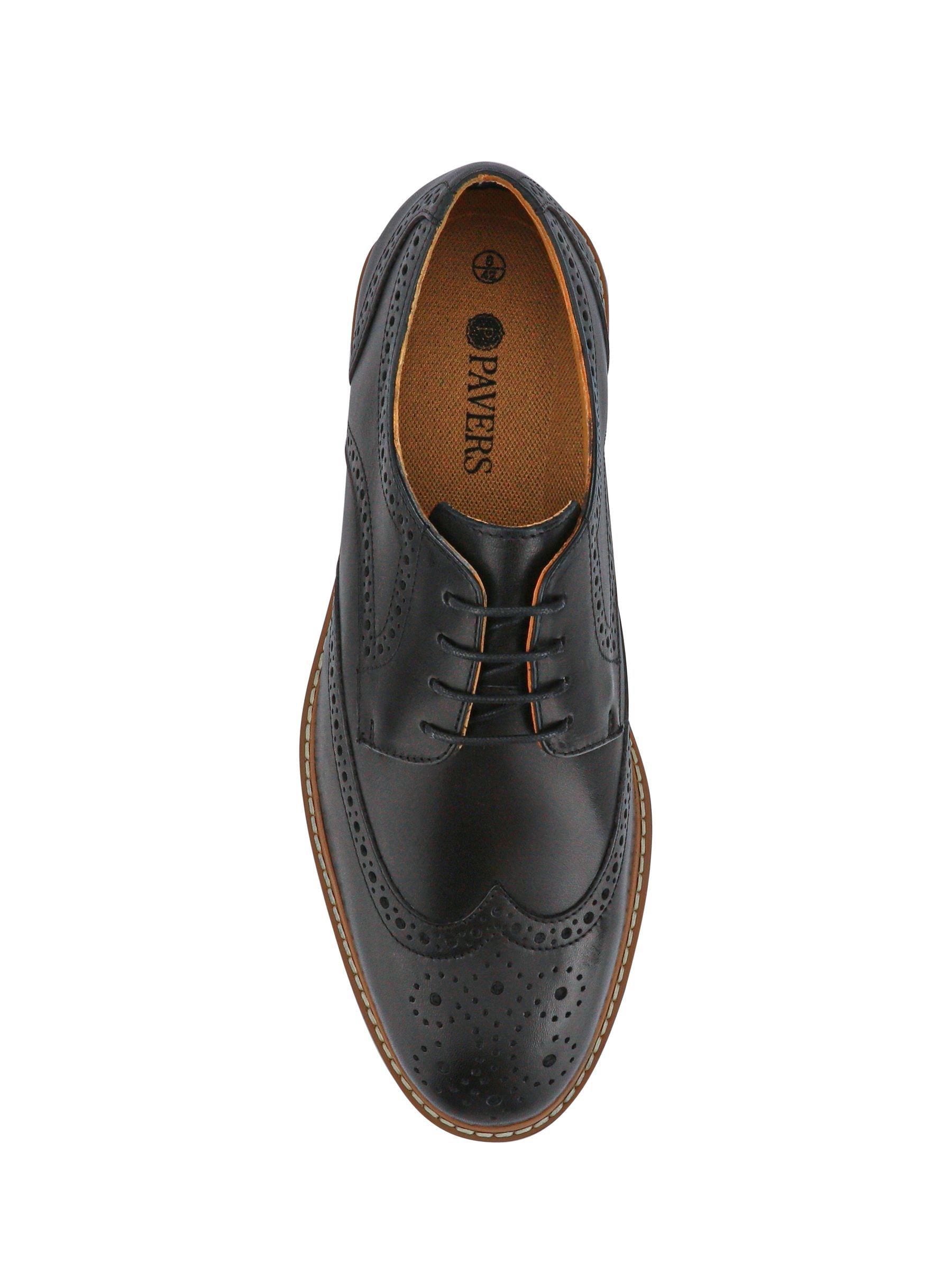 Zwart - Pavers Gents Lace-Up Smart Leather Shoes