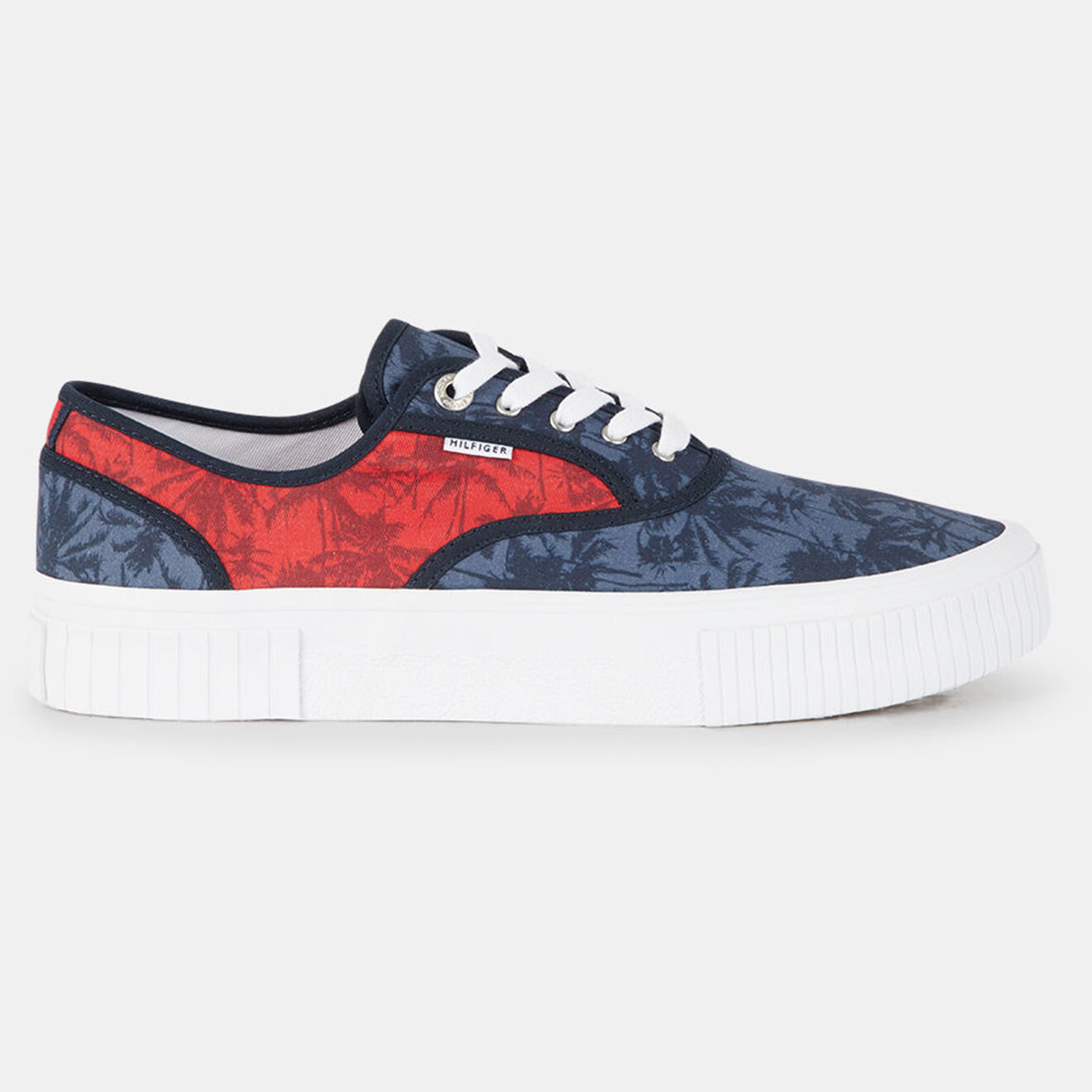 Tommy Hilfiger Baskets Canvas imprimées bleu/rouge