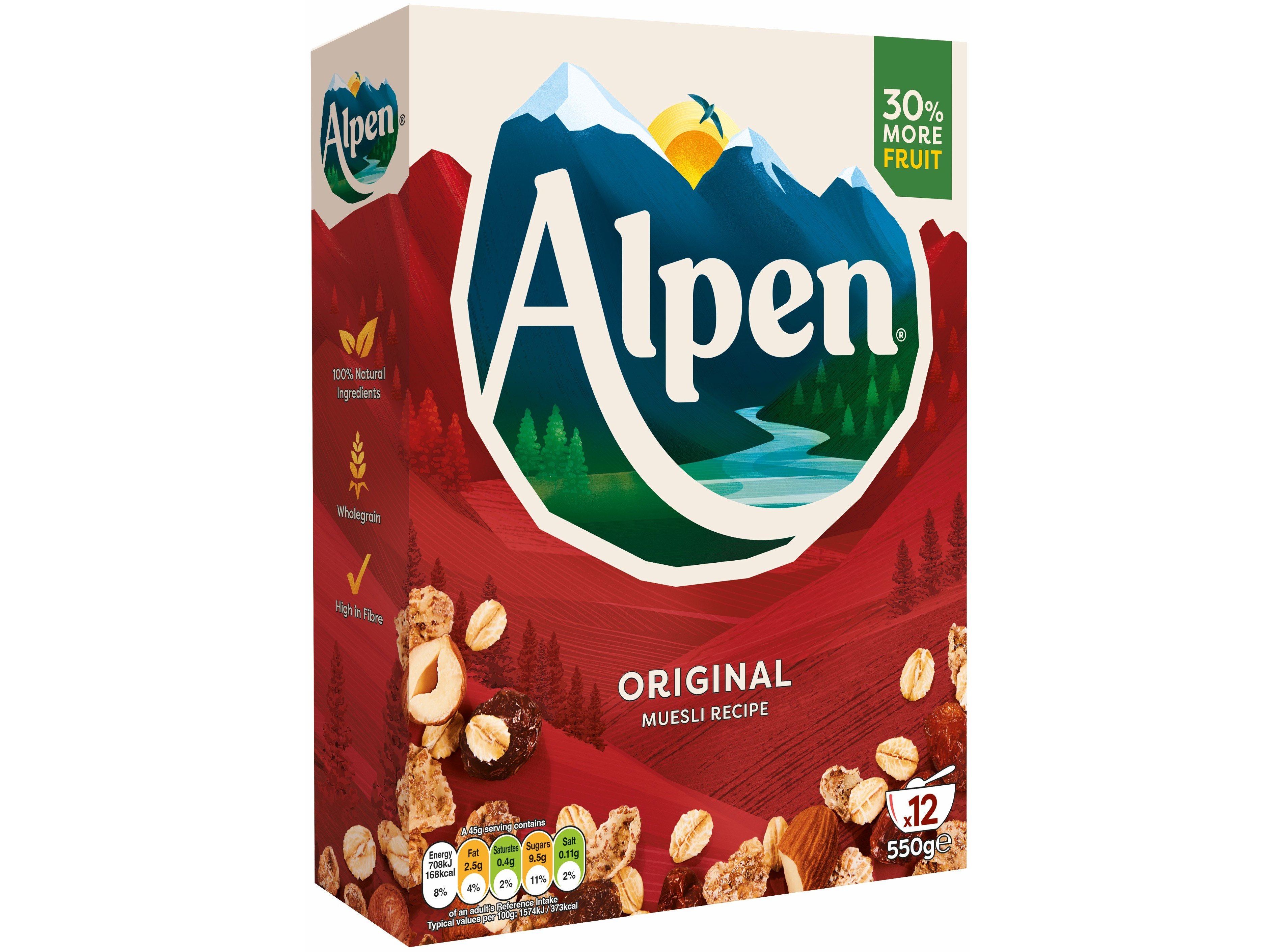 CEREAIS ALPEN NORMAL 550G