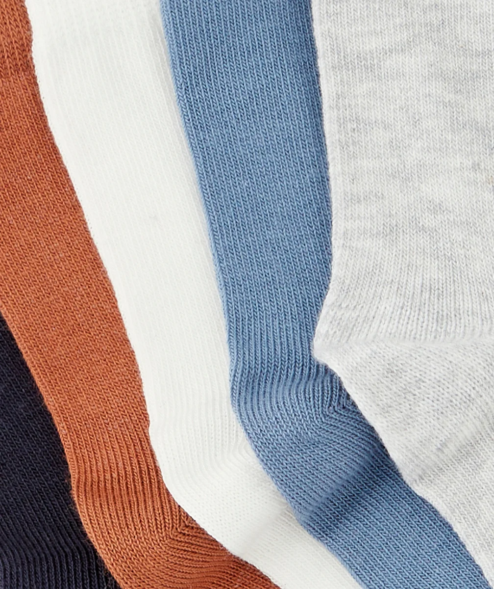 LOT DE 5 PAIRES DE CHAUSSETTES GARÇON UNIES
