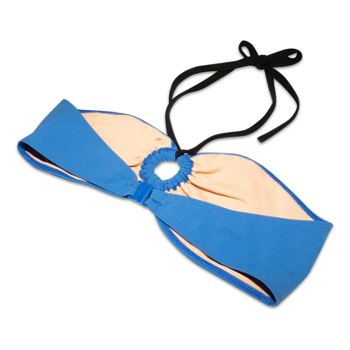 Miska Paris Haut de Maillot de Bain Bandeau Bicolore | Bleu roi