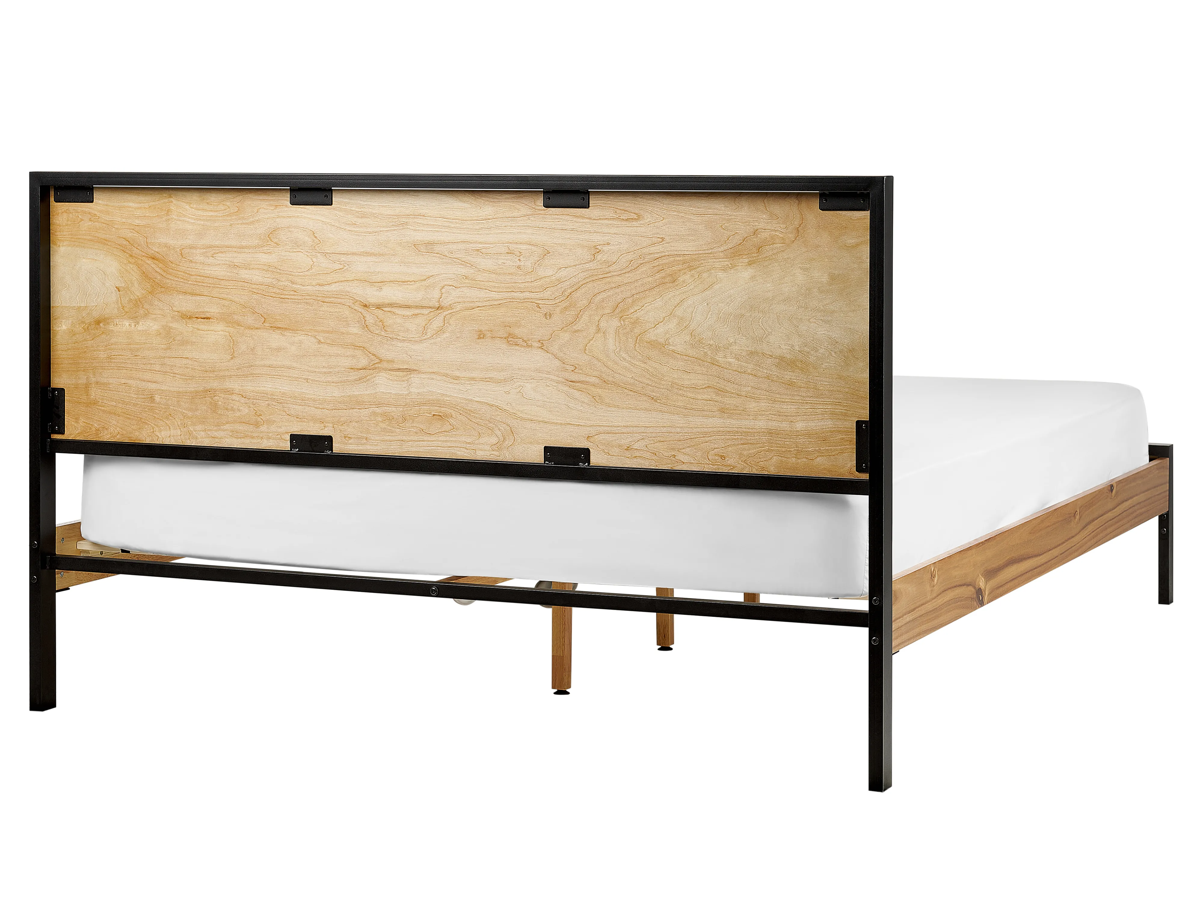 Bed ERVILLERS 160 x 200 cm Natuurlijk acaciahout
