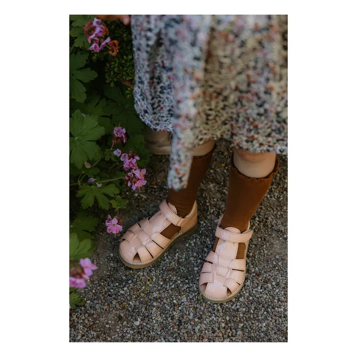 Petit Nord Sandales Scratchs Classic | Rose pâle