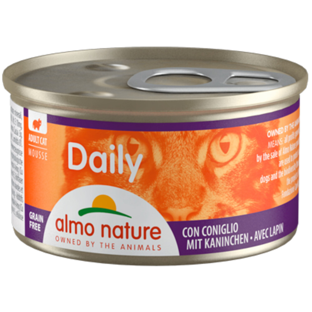 Almo Nature Daily Menu Mousse Kattenvoer Nat Konijn85 gr
