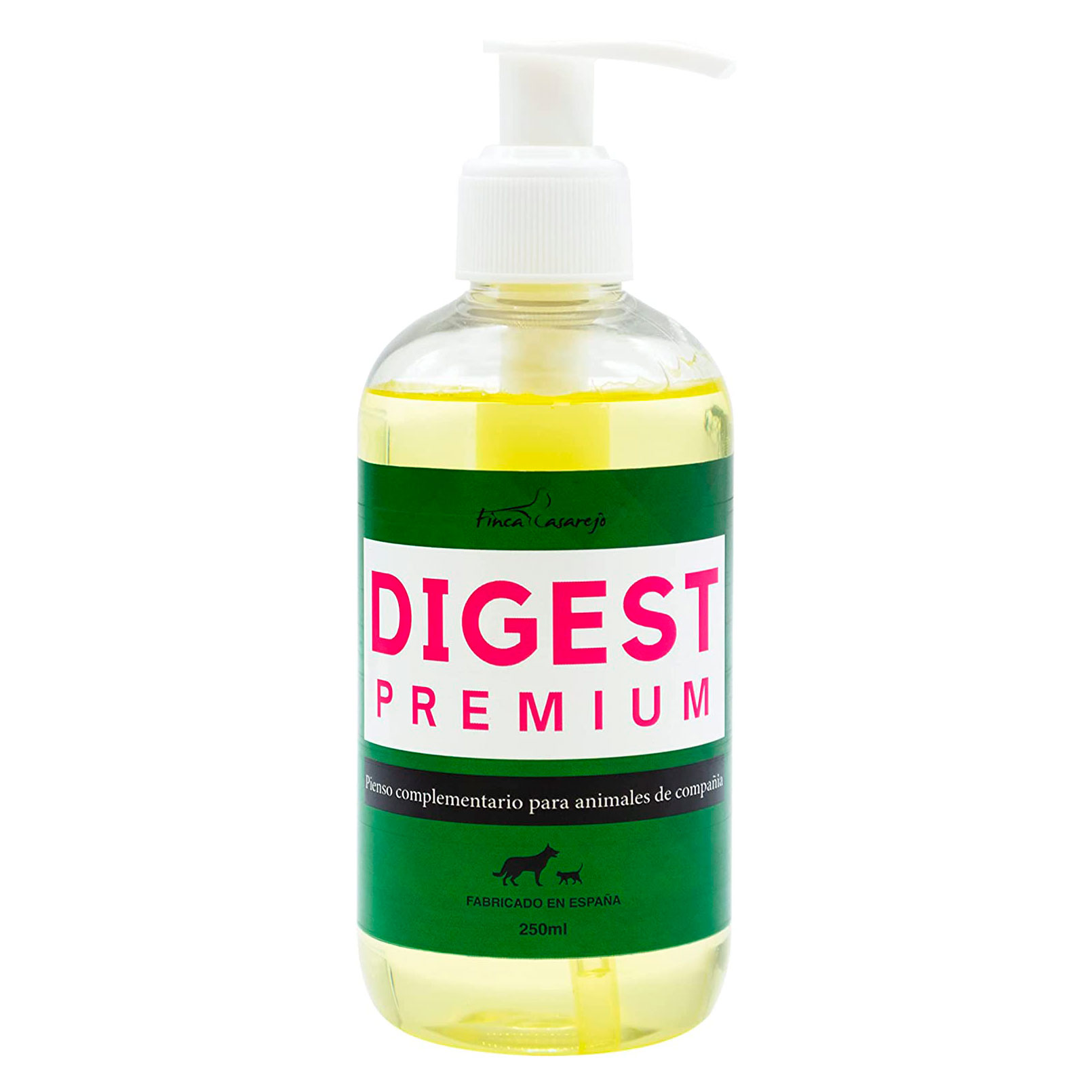 Óleo Prebiótico para Animais de Estimação – DIGEST PREMIUM 250ml - Suplemento Nutricional com Levedura de Cerveja e Chicória - Melhora a Saúde Intestinal de Cães e Gatos – Frasco com Dosador