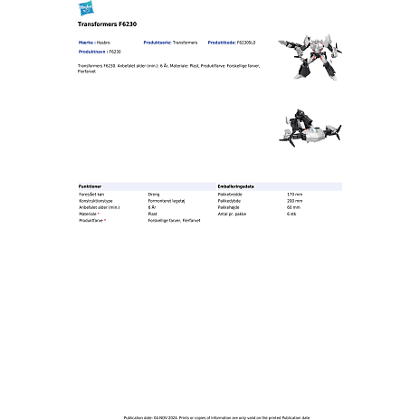 Transformers EarthSpark Warrior Class figur – flere varianter - assorteret