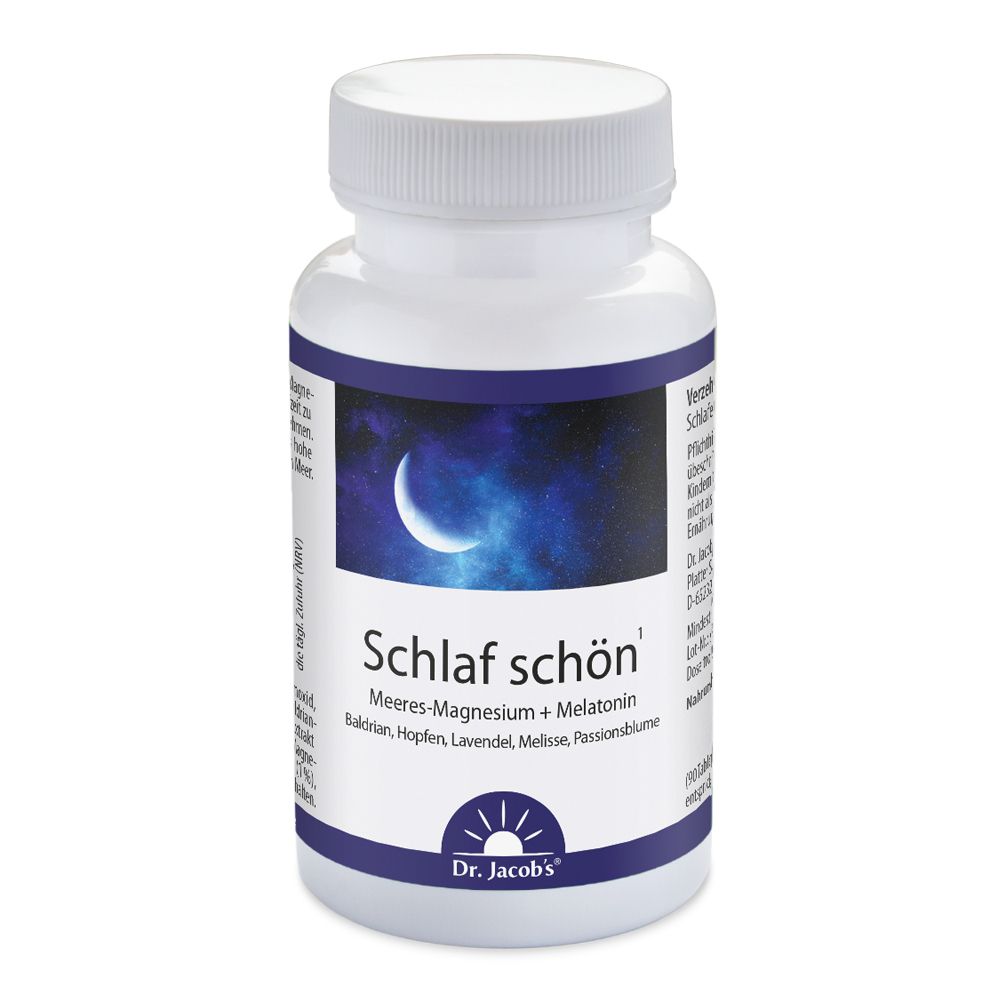 Dr. Jacob's Schlaf schön Melatonin Magnesium Baldrian Hopfen Lavendel Melisse