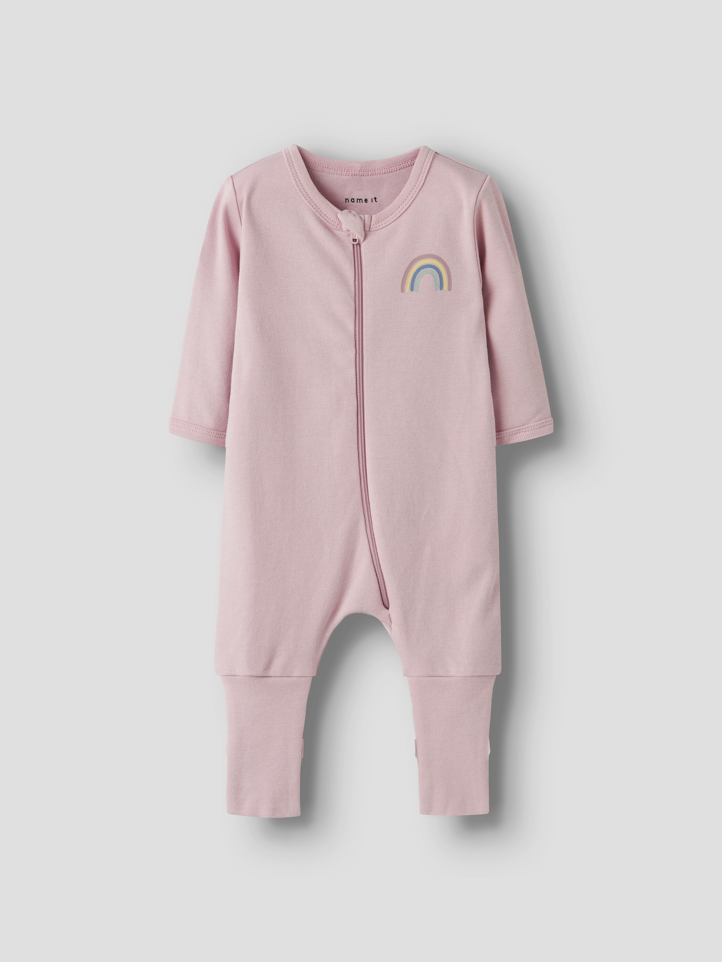 Name It Schlafanzug »NBFNIGHTSUIT 2P ZIP FF JET RAINBOW NOOS«, 2
