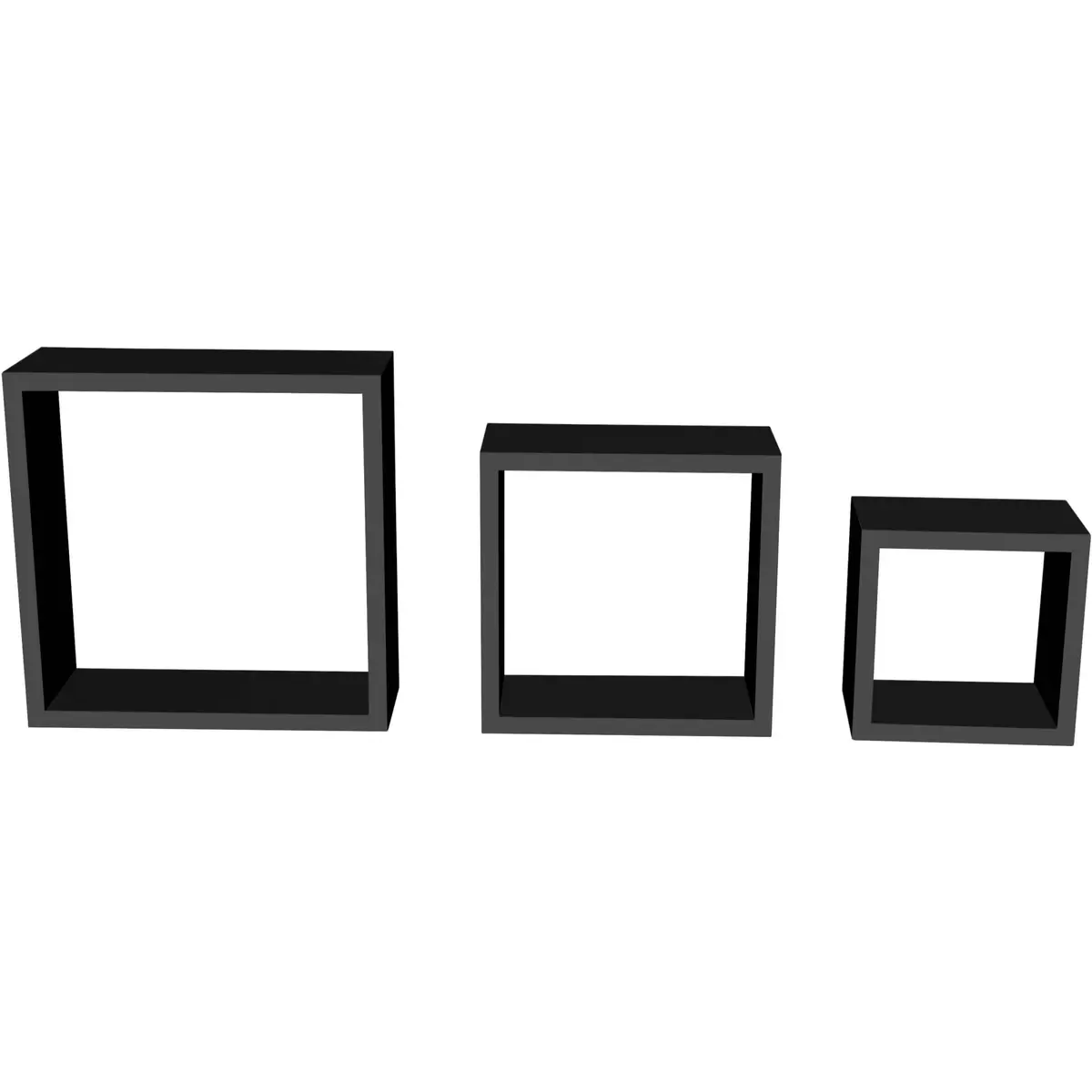 Wandboard 3 teilig Simple Schwarz