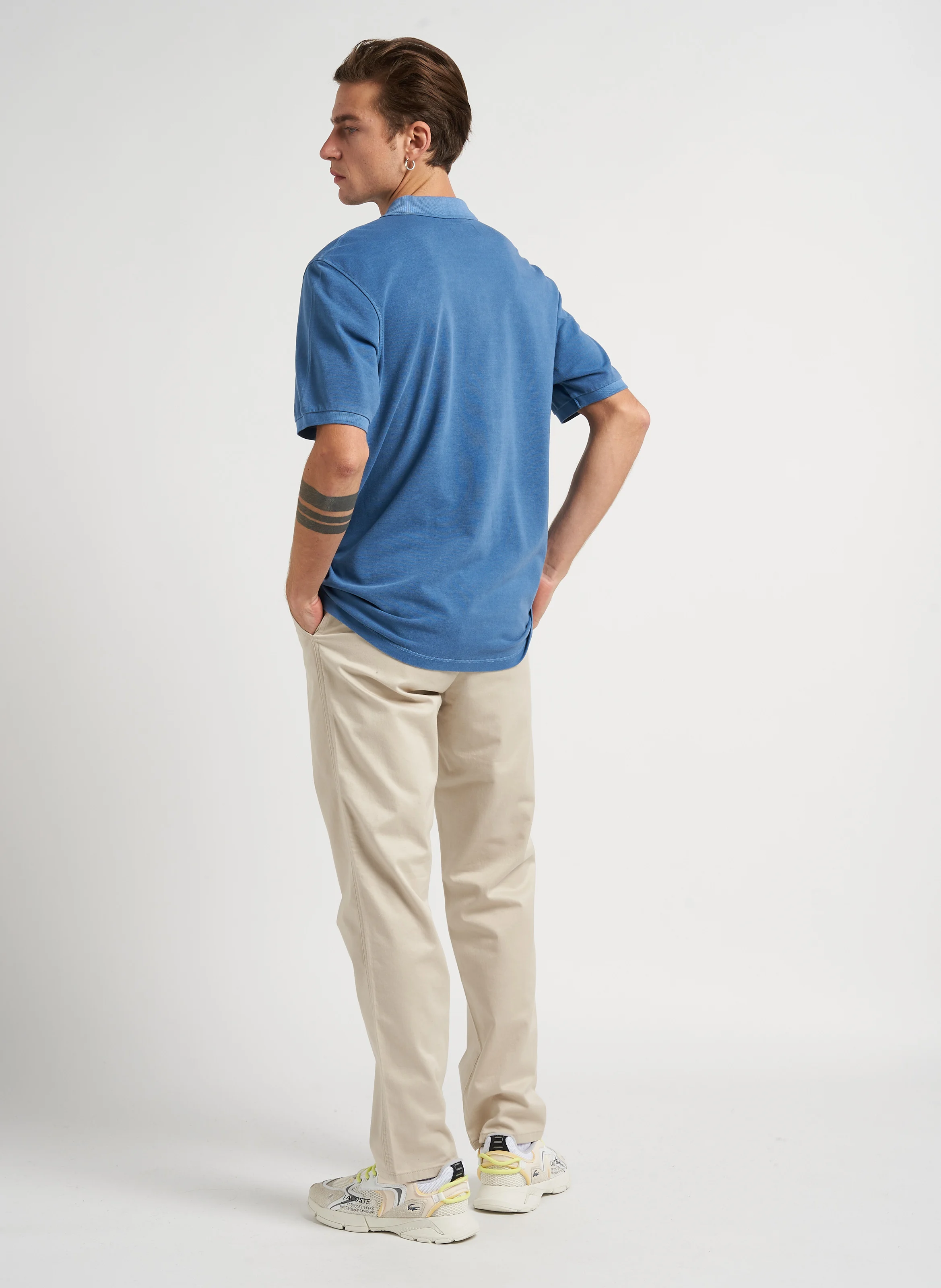 Polo regular-fit en coton bio | Bleu