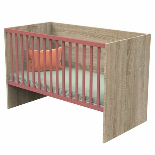 Lit 70x140 cm évolutif en lit junior 190 cm NOVA Rose - SAUTHON