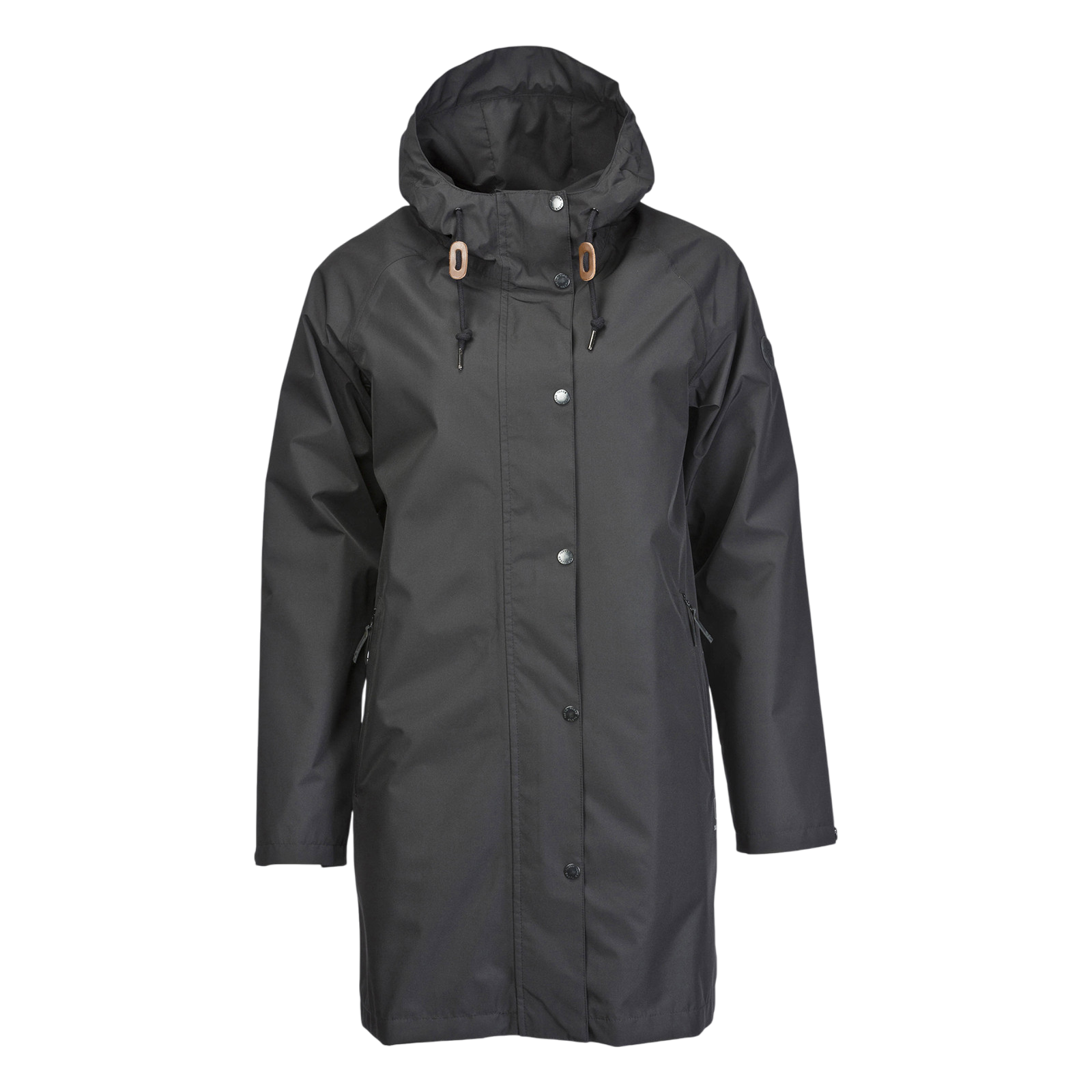 Frauen Regenmantel Travelcoat black