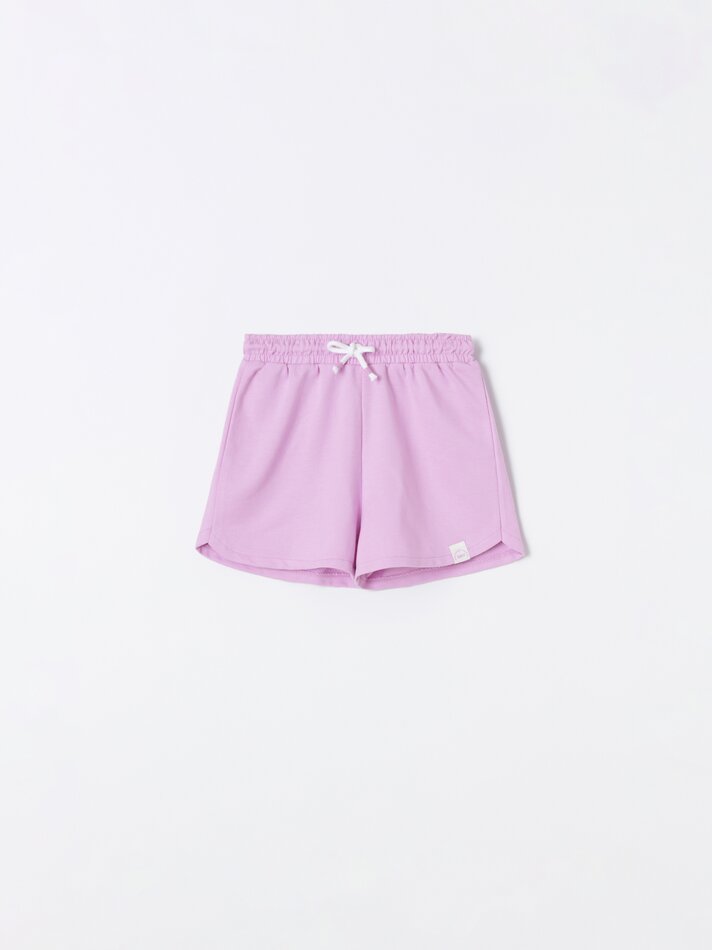 Conjunto com 2 shorts de pelúcia lisos e básicos - Ocean