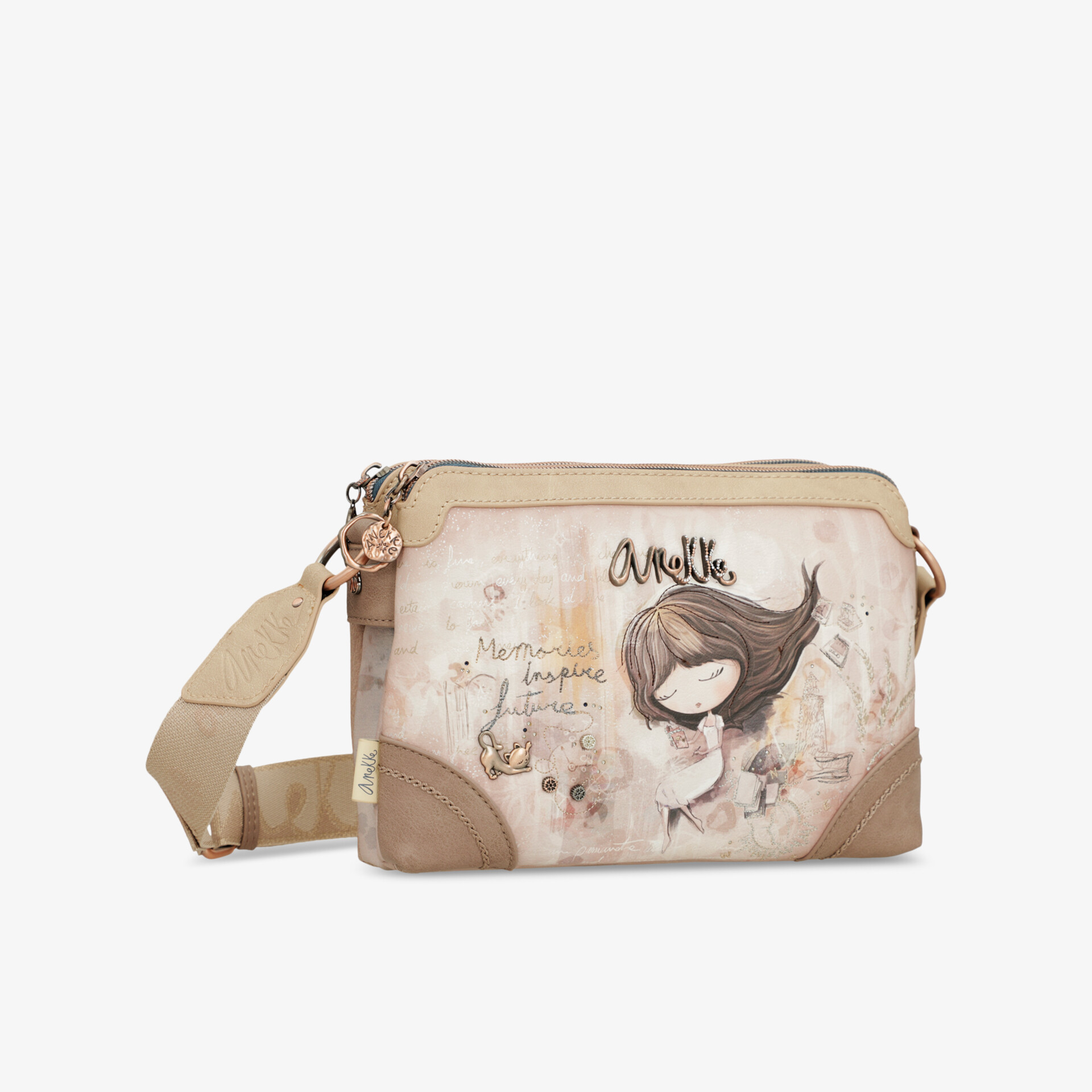 anekke MEMORIES Damen Umhängetasche beige