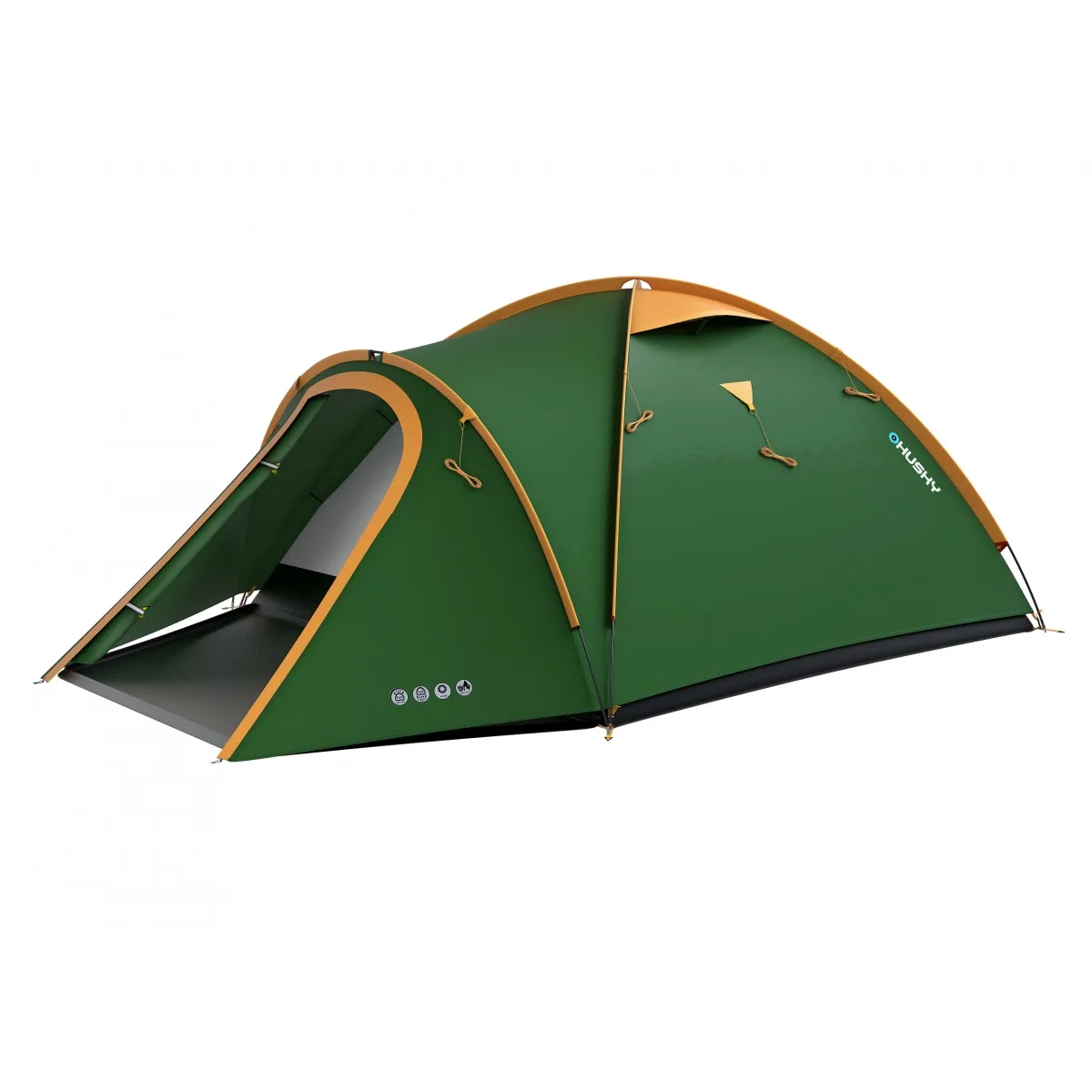 Husky Bizon 4 Classic koepeltent - Green