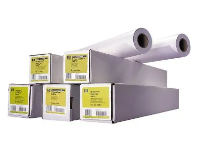 HP - Polyester - klæbemiddel - hvid - Rulle (106,7 cm x 22,8 m) - 240 g/m² - 1 stk. gennemsigtig film - for DesignJet 500, 5000, 510, 5500, 815, T1100, Z2100, Z3100, Z3200, Z6100