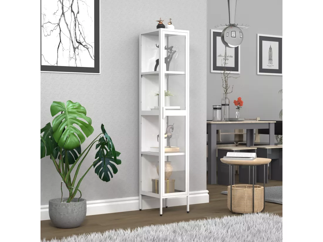 Acier Vitrine verre Vitrine Floka XL