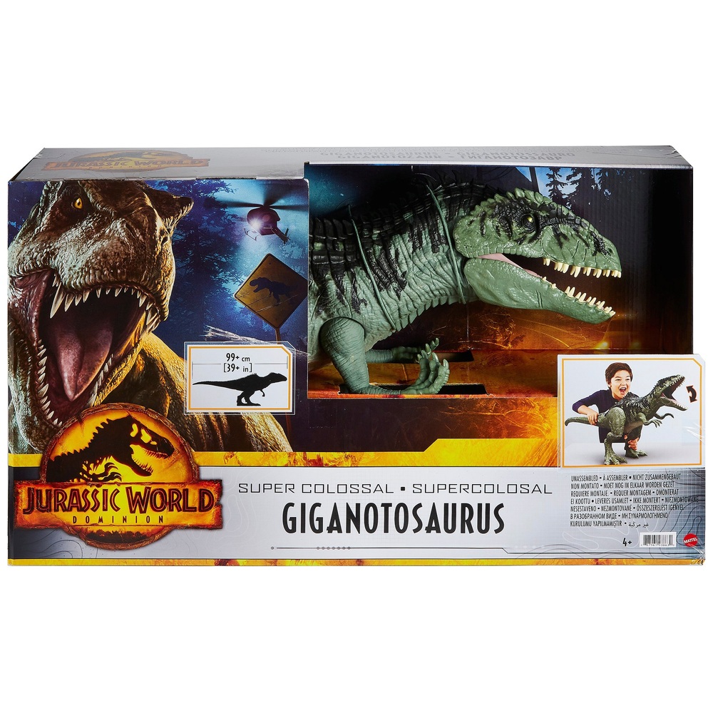 Jurassic World Dominion: Superkolossale Giganotosaurus-Dinosaurierfigur (35,5 cm)