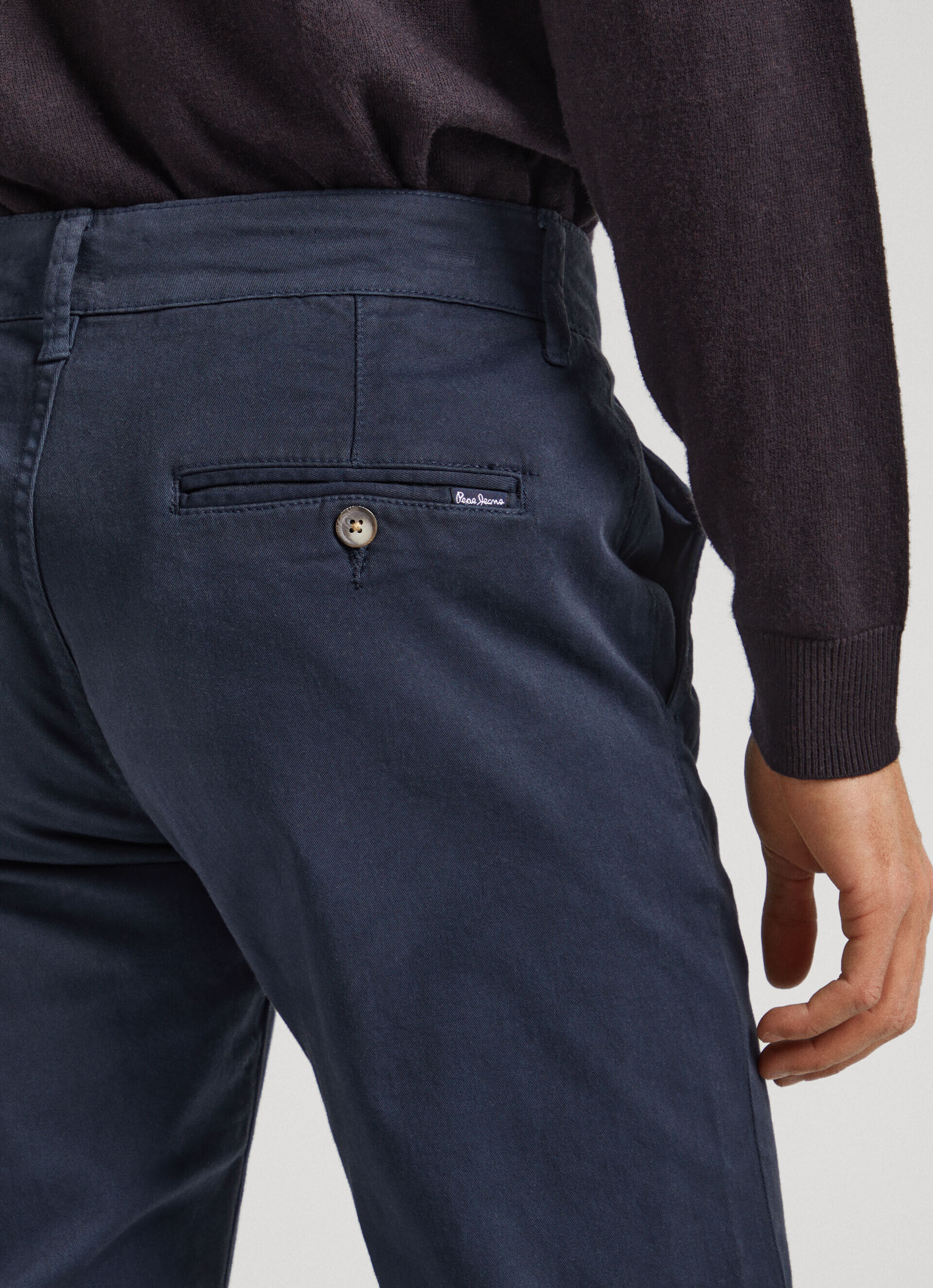 Calça chino Slim Charly - azul dulwich