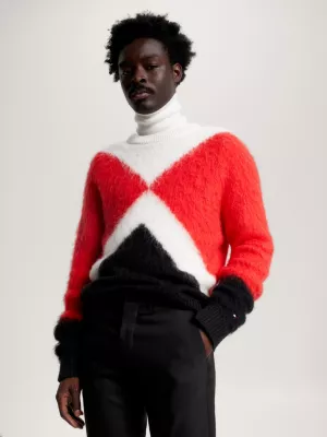 Suéter Argyle Oversized