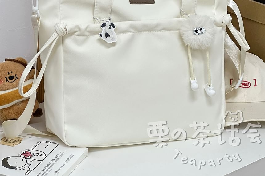 Chestnut Party - Applique Trekkoord Tote Bag / Tas Charm / Muntenbeurs / Set