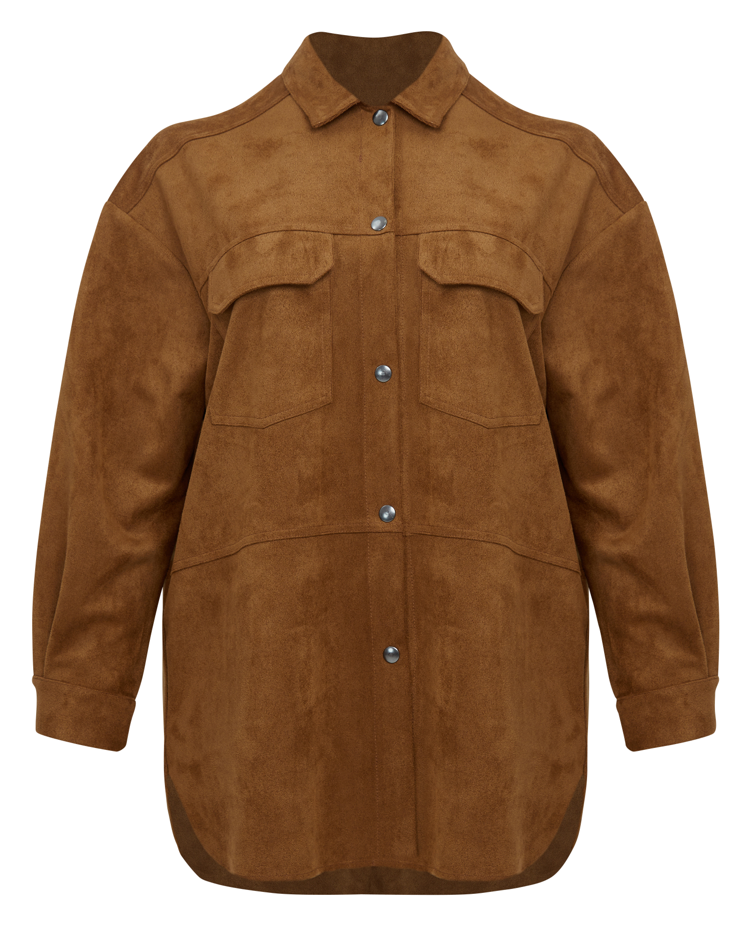 Veste effet suede | Marron