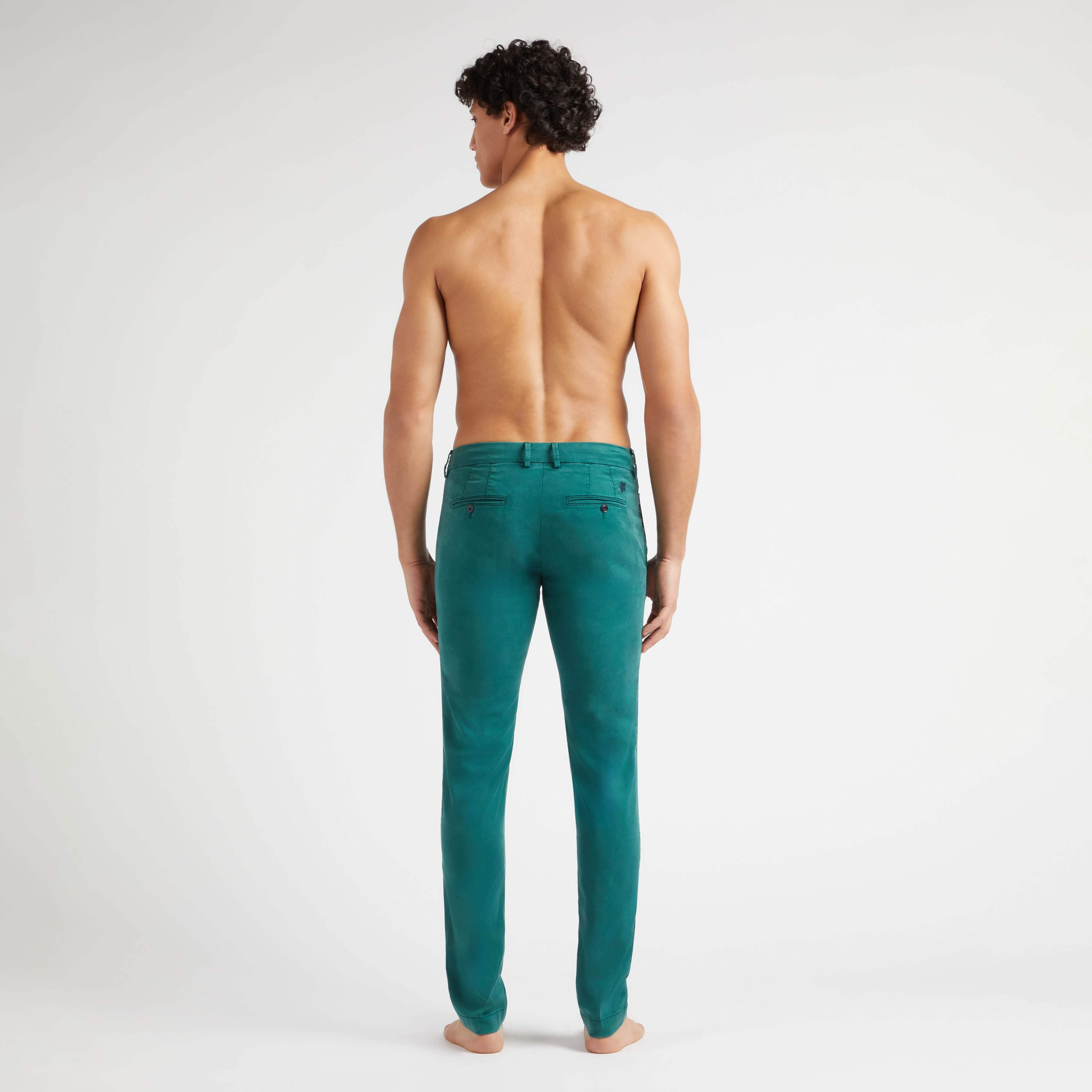 Pantalon Chino en Cotton Tencel Homme Uni | Vêtements Vilebrequin