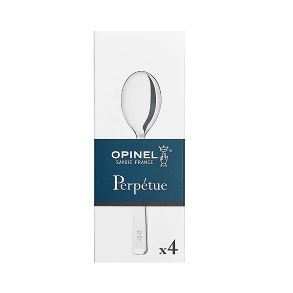 Coffret de 4 petites cuillères Perpétue inox Opinel