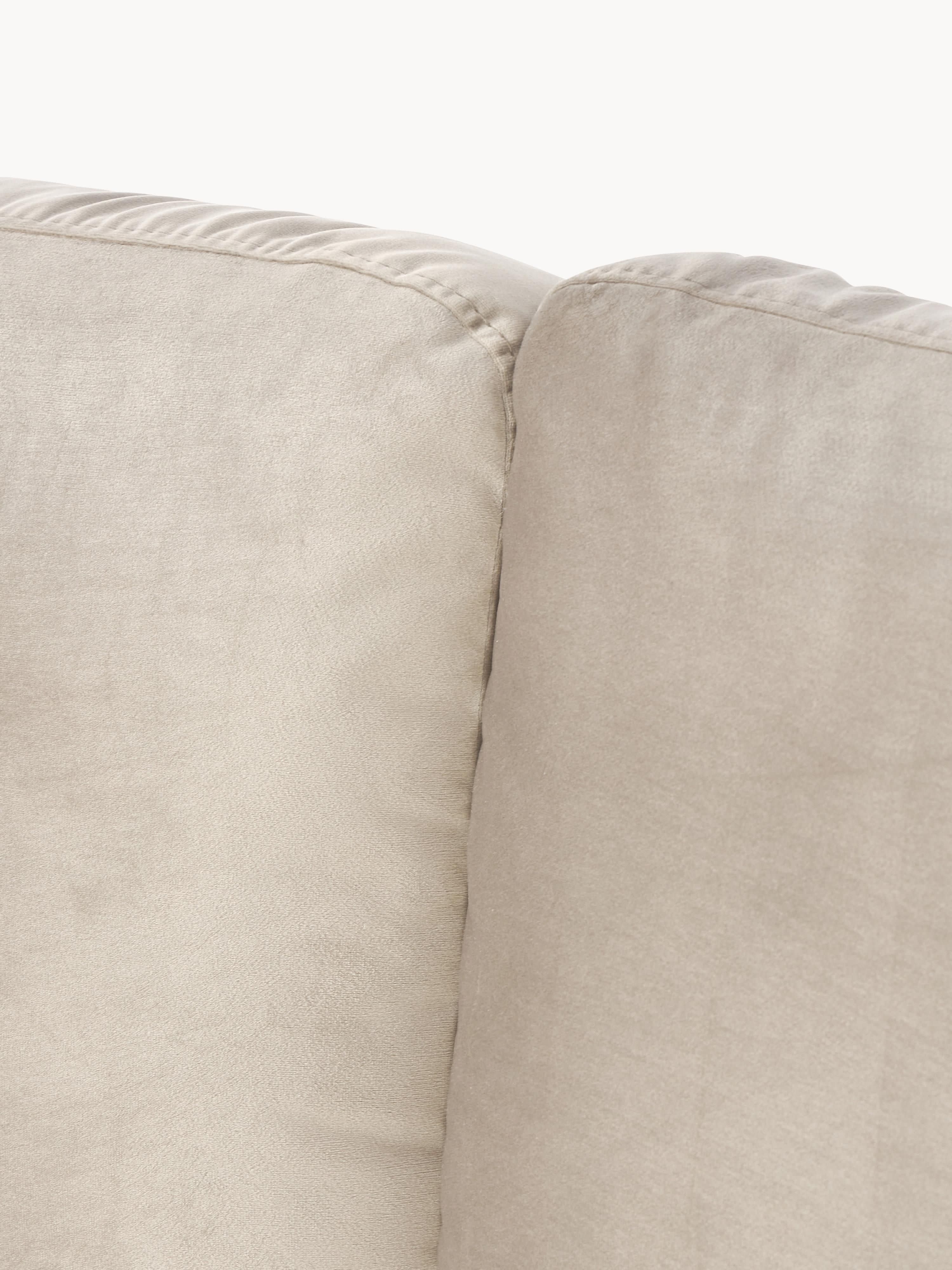 Fluwelen slaapbank Luna (3-zits) met matras