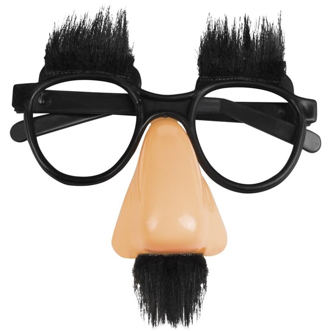 Faschingsbrille - Slapstick - für Erwachsene