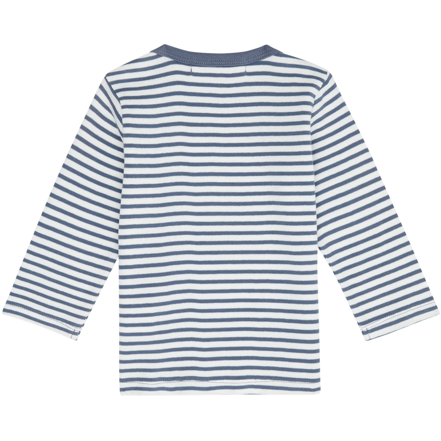 Sense Organics Langarmshirt, blue-grey stripes
