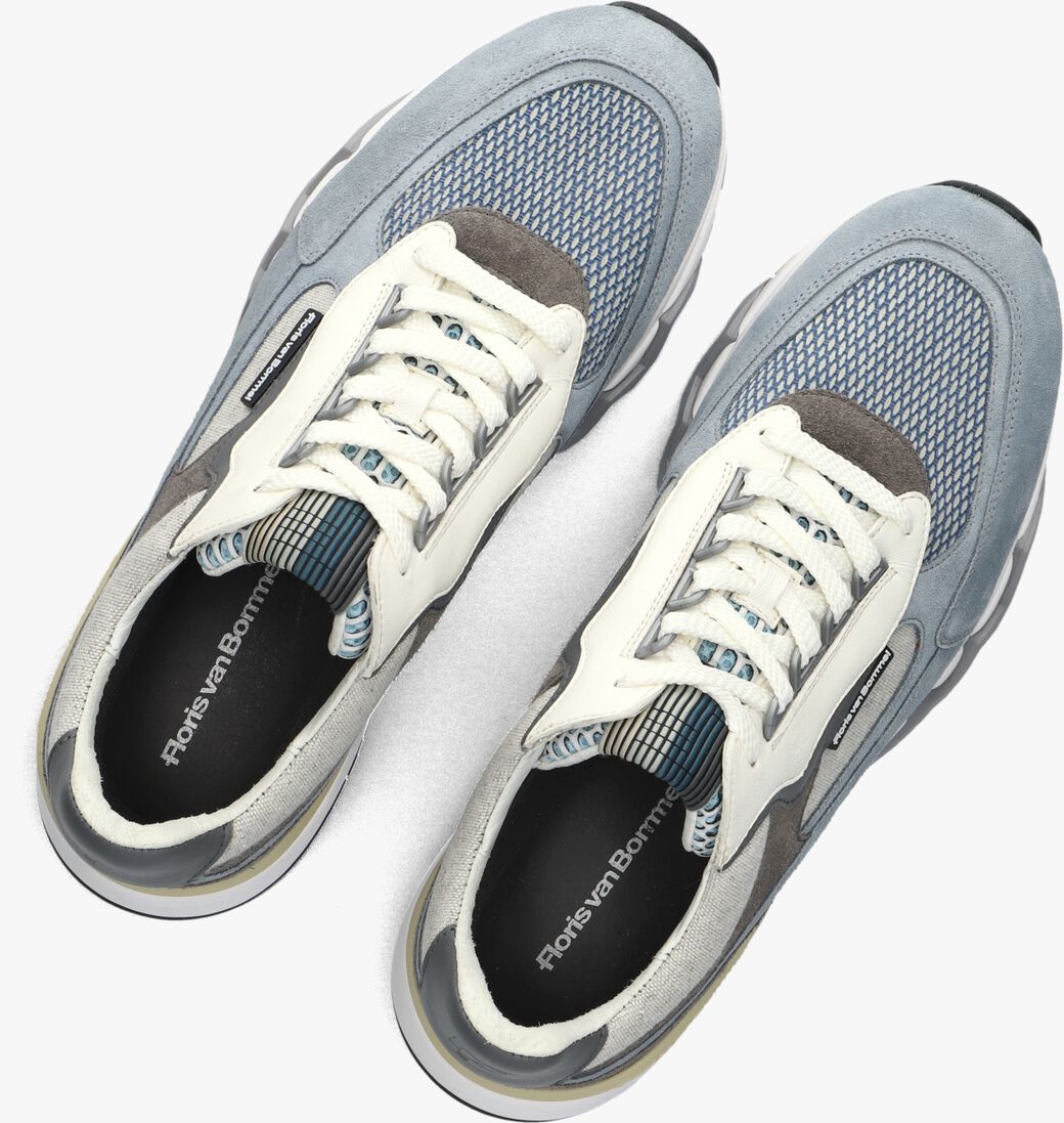 blauwe floris van bommel lage sneakers sfm-10234 de zager